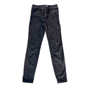 We The Free Women’s Sz 27 Black Multi Seam Straight Leg Denim Jeans